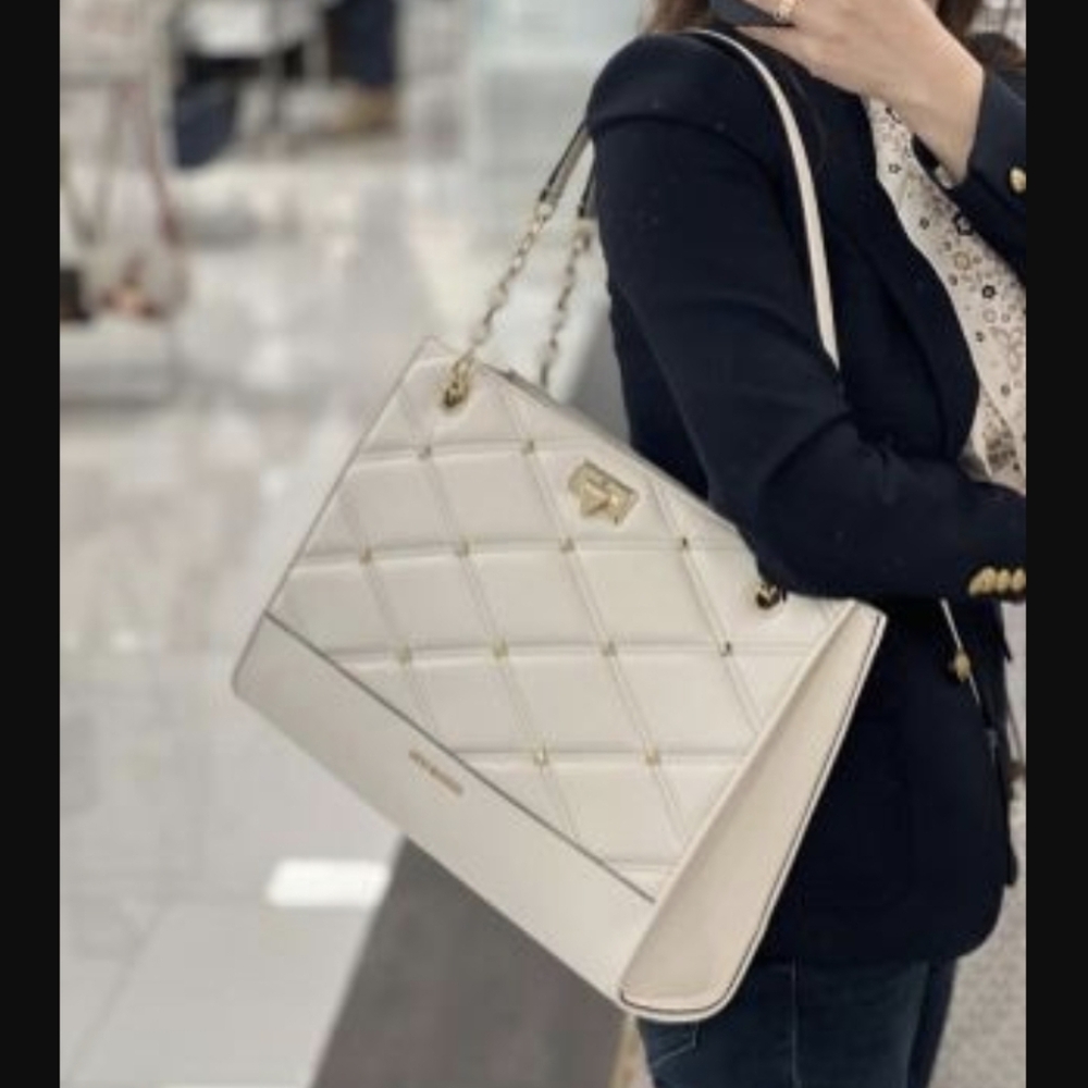 Michael Kors Serena Large Pink Shoulder Bag - Picture 8 of 9